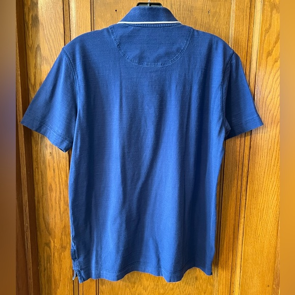 COPY - Hugo Boss Men’s Blue Regular Fit Short Sleeve Polo Shirt Size Medium - Picture 5 of 7